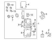ПРЕДОХРАНИТЕЛЬ, БЛОК 125A 38232TK8A01 HONDA