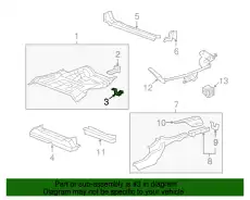 КРОНШТЕЙН, БАМПЕР 65522SWAA00ZZ HONDA