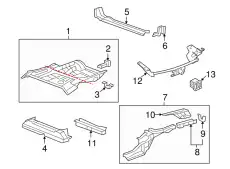 КРОНШТЕЙН, БАМПЕР 65522SWAA00ZZ HONDA