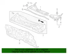 КРОНШТЕЙН, ЛЕВ ПЕРЕДН КРЫЛО 61136T2AA00ZZ HONDA