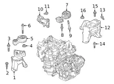 БОЛТ, ФЛАНЕЦ, 14X68 90164T1GE00 HONDA