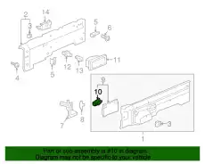 71509SZAA01 LOCK, BUMPER GARNISH HONDA