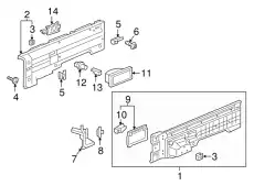 71509SZAA01 LOCK, BUMPER GARNISH HONDA