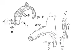 90825T2A003 Клипса HONDA