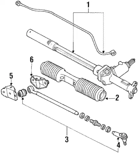 Рулевая рейка VAG 443422065LX