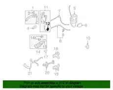 Ручка двери HONDA 72144SJD003