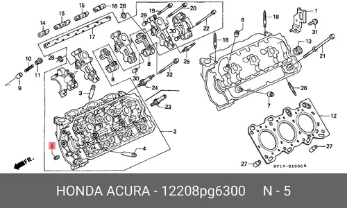 ВИНТ, УПЛОТНЕНИЕ 12208PG6300 HONDA