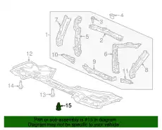 ФИКСАТОР, БАМПЕР 91505TY4A40 HONDA