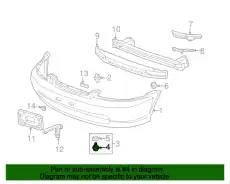 90109SE0003 BOLT B,BUMPER HONDA