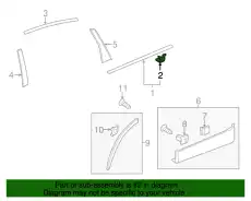 ФИКСАТОР, МОЛДИНГ ДВЕРИ 91503T0GA01 HONDA