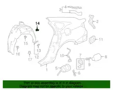 90601S30003 клипса HONDA