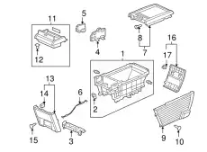 66418688000 STOPPER, GLOVE BOX L HONDA