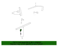 ФИКСАТОР, МОЛДИНГ ДВЕРИ 91503STKA01 HONDA