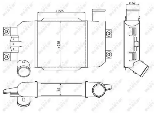 Радиатор кондиционера (конденсатор) NRF 30383