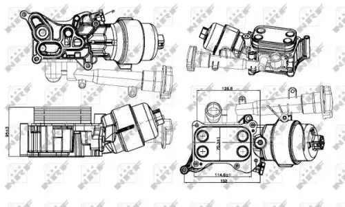 Радиатор кондиционера (конденсатор) NRF 31326