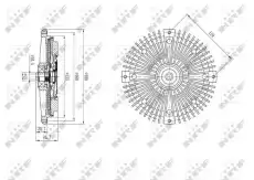 муфта вентилятора MB 49588 NRF