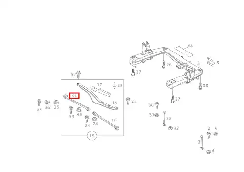 Рычаг подвески MB Q0001765V005000000