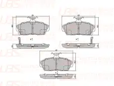 B11-08-001 ТОРМОЗНЫЕ КОЛОДКИ UBS