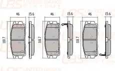 Тормозные колодки дисковые UBS B11-03-030