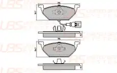 Тормозные колодки дисковые UBS B11-02-009