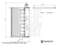 Фильтр масляный BLUE PRINT ADG02159