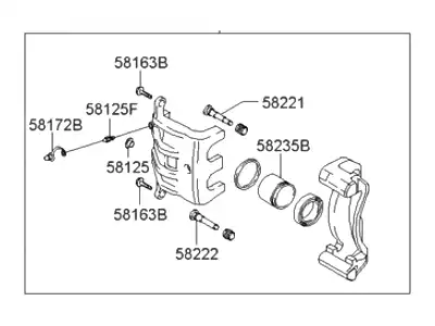 Brake Caliper 58310-26A10 HYUNDAI