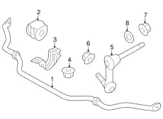 Тяга стабилизатора NISSAN 54668-JK03A