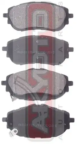 Тормозные колодки дисковые ASVA AKD-01105