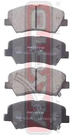 Тормозные колодки дисковые ASVA AKD-12106