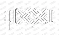 Гофра глушителя WALKER 10386 L= d=