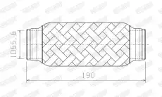 Гофра глушителя WALKER 10391 L= d=