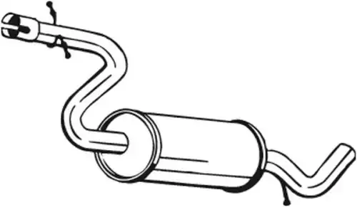 ГЛУШИТЕЛЬ СРЕДНИЙ 233437 BOSAL