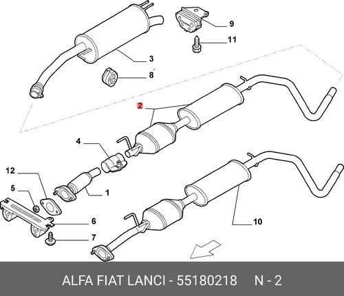Рулевая тяга ALFA ROMEO 55180218