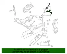 Рычаг подвески VAG 4D0407510G