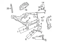 Рычаг подвески VAG 4D0407510G