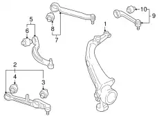 4Z7407693D РЫЧАГ ПП НАПРАВЛЯЮЩИЙ ЛЕВЫЙ VAG