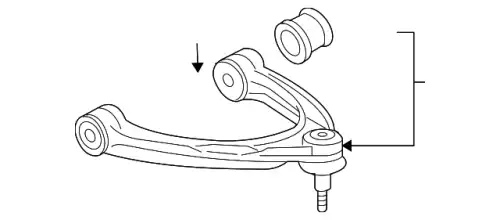 Рычаг подвески VAG 7L0407021A