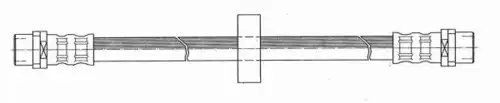 шланг тормозной перед. VW 511223 CEF