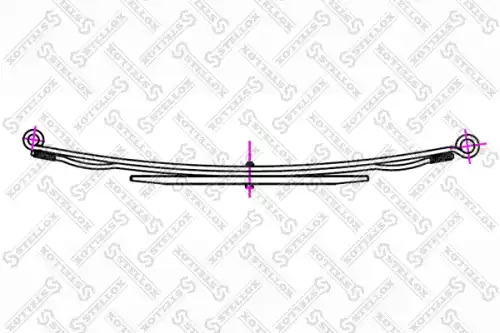 Рессора подвески STELLOX 12-00013-SX