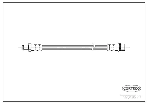Шланг тормозной Renault 19019977 CORTECO