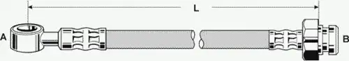 шланг тормозной перед. LRov 32.988 PEX