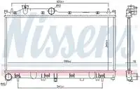 Радиатор кондиционера (конденсатор) NISSENS 67744