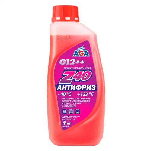 Антифриз AGA AGA001Z красный готовый G12++ 1 кг