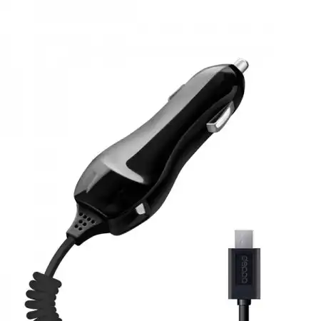  АВТОМОБИЛЬНОЕ ЗАРЯДНОЕ УСТ-ВО MICRO USB, 1А, ЧЕРНЫЙ DEPPA 22105