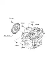 Коробка передач в сборе KIA 45000-3A621