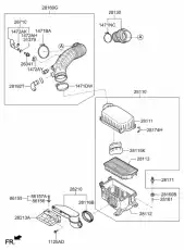 Фильтр воздушный KIA 28110-A2550