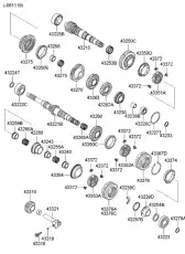 Шестерня КПП KIA 43280-23130