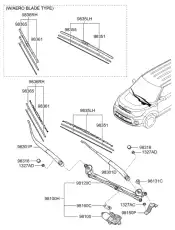Щетка стеклоочистителя 98350-B2000 KIA