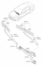 Щетка стеклоочистителя 98360-D4000 KIA