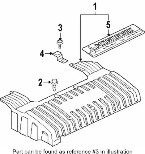 BOLT,ACCEL CABLE SUPPORT MF140722 MITSUBISHI